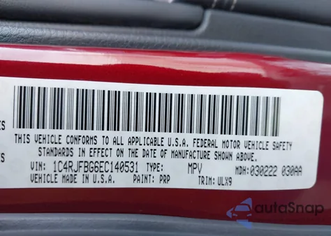 2014 Jeep Grand Cherokee Limited z USA, uszkodzony, nr VIN 1C4RJFBG6EC140531